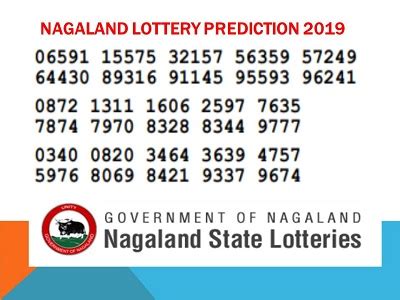 nagaland lottery predictions|Nagaland Lottery Prediction.